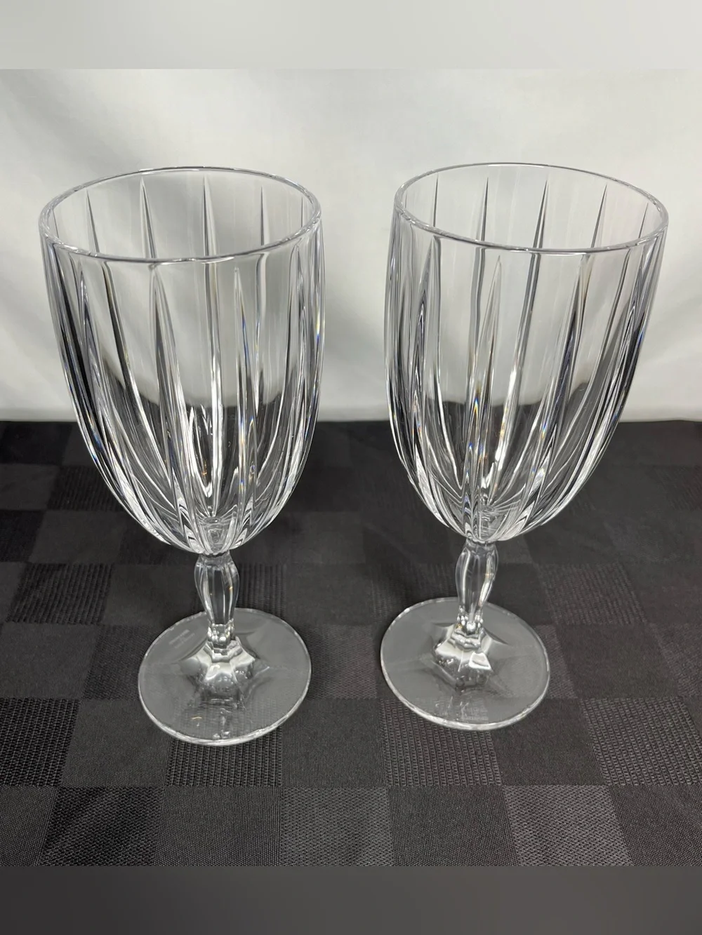 Discontinued Marquis by Waterford Crystal Omega Iced Tea Glasses-  Set of 2